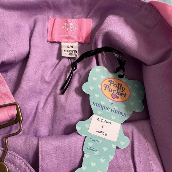 Polly Pocket Vintage Mini Dress – Light Purple & Mint Green Size Small - Picture 3 of 10